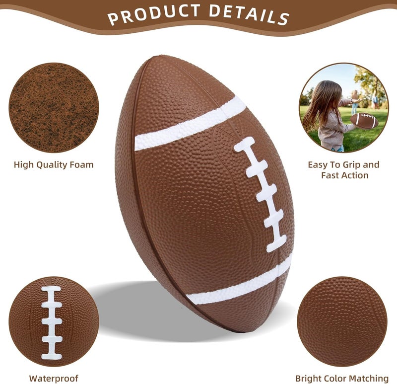 Magicorange Foam Football, 7" Soft Footballs for Kids Toddler Junior Youth, Mini Size Football for Indoor Outdoors - Image 3